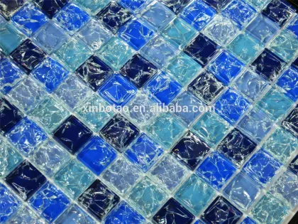 Blue glass mosaic tile,mosaic tile