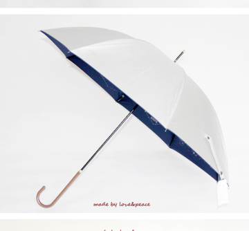 Sliver Coated Fabric New Design Straight Umbrella for Rain