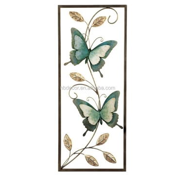 Wall Mounted Metal Blue Butterflies Decorative Panel: Enhancing Your Living Room, Bedroom, and Drawing Room