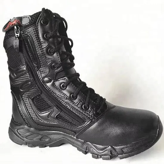 KANGO Factory Genuine Leather Tactical Boots for Men