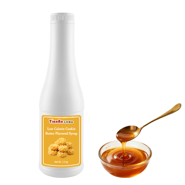 Low-calorie cookie butter flavored syrup