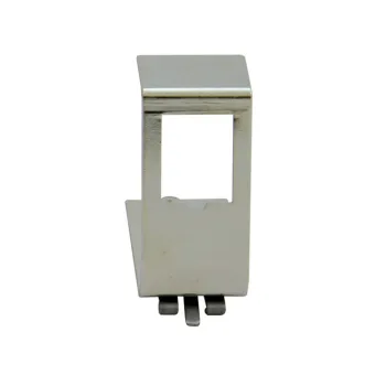 Stainless Steel Single Port DIN Rail Adapter for Keystone Cat5e, Cat6, Cat6a Network Cabling Systems