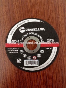4.5" abrasive cutting wheel for Metal (T41) with MPA EN12413
