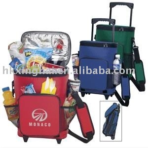 18 cans trolley bags,wheeled cooler bags