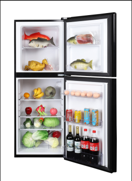 Home Compressor Upright Refrigerator Top Freezer 2 Doors