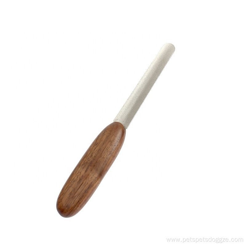 Upscale Wooden Handle Metal Pet Nail File