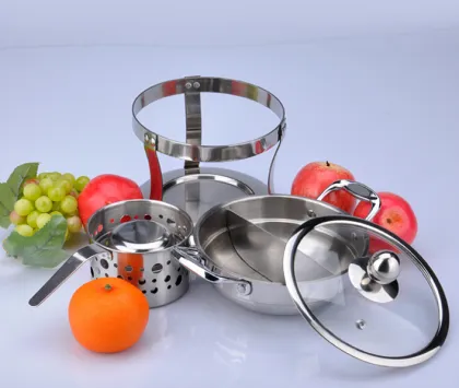 Stainless Steel Mini Hot Pot With Spirit Stove