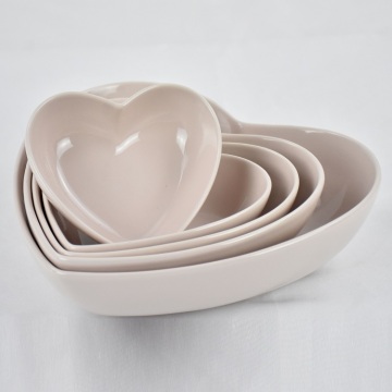Salad and Fruit Home Heart Shaped Kitchen Bowl