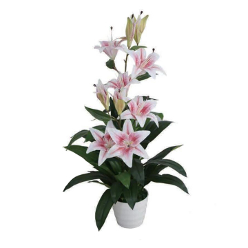 Linwoo JS3043 90cm Artificial Lily Flower - Factory Direct Sales for Decorative Plants