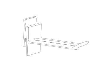 Flat Pp Plastic Butterfly Supermarket Hanging Products Retail Display Hooks (3 - 6 Inch) 31071,31072,31073,31074
