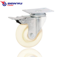 Benyu Nylon pivotant en châtiment avec des roulettes industrielles de freinage