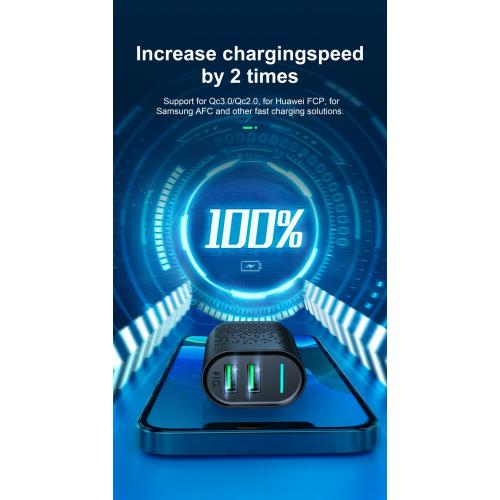 Chargeur mural de charge rapide 12W Portable 2.4A Charger