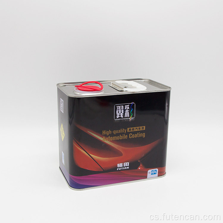 Chemická kovová plechovka s uzávěrem hubice