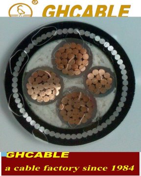 SWA XLPE insulate cable 0.6 1kv 4x70MM2