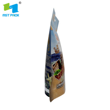 Food Grade Stand Up Ziplock Pose Bionedbrytbar PLA Plast Pet Dog Dog behandler matpakke