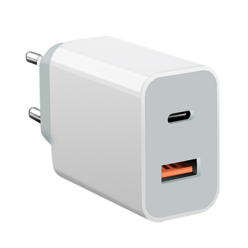 18W 2 ports QC3.0 et chargeur mural USB de type C.