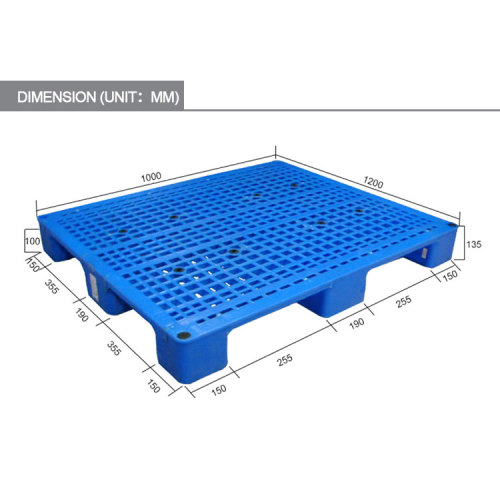 Heavy duty durable single face hdpe plastic pallet