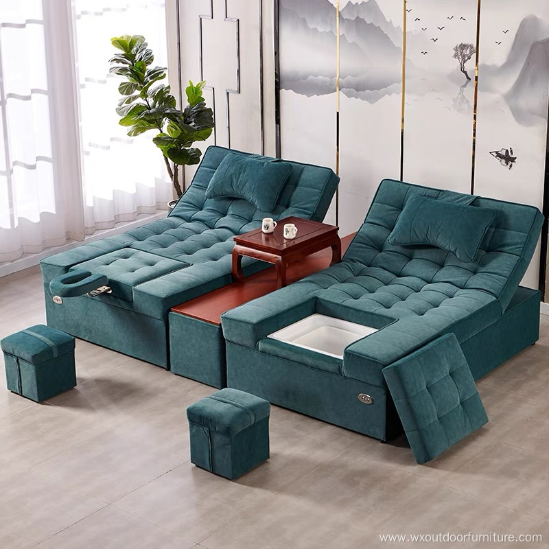 Popular Beauty Nail Salon Furniture No Plumbing Luxury Pink Relax Foot Spa Massage Pedicure Chair