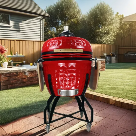 Ceramic Kamado Joe Grill 26-Inch for Outdoor Parties and Camping BBQ