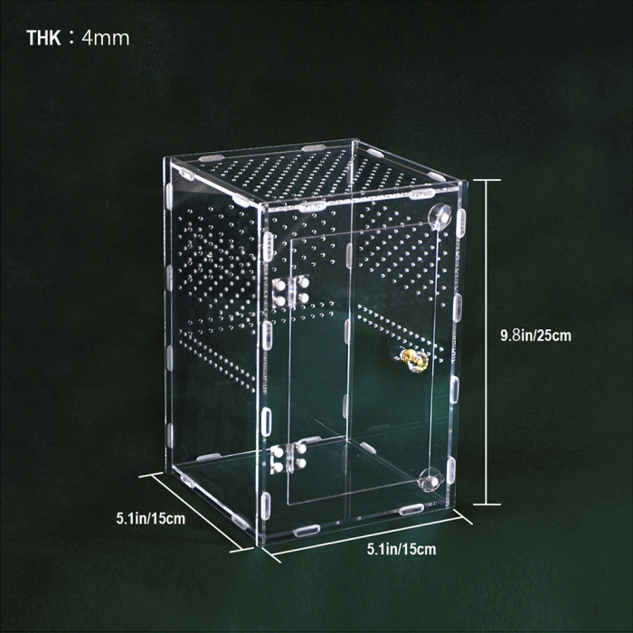 Caja de reproducción acríllica empalmada ventilada