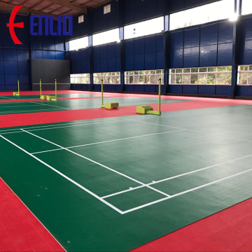 Alfombra de pista de bádminton Enlio Pvc pista de bádminton