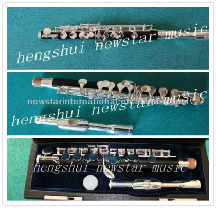 woodwind instrument C tone ebony piccolo