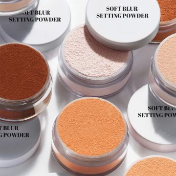 Vegan Natural Setting Powder with Custom Logo - Lightweight and Smooth, Multicolor Face Makeup for Brightening Skin