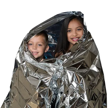 Portable Aluminum Film Emergency Blanket - Double-sided Thermal Insulation Outdoor Survival Blanket