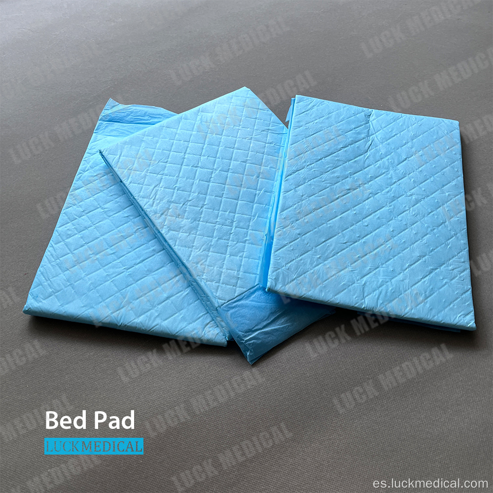 Almohadilla de cama desechable 800-1200 ml de absorción azul