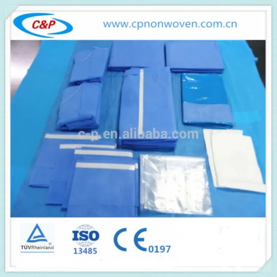 High Quality Disposable Surgical Laparotomy Drape Pack for Ventral operation
