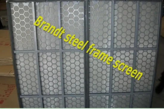 40 Mesh Hookstrip pyramid Shale Shaker Screen With Perforated Metal