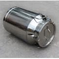 Stainless steel milk barrel