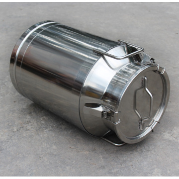 Stainless steel milk barrel