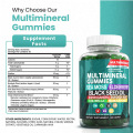 Berenjena borracha transfronteriza MULTIMINERAL Multivitamina Antioxidante Fudge Gomitas Belleza para adultos