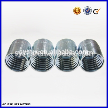 Carbon steel SAE 100R 1AT/2AT hydraulic hose ferrule