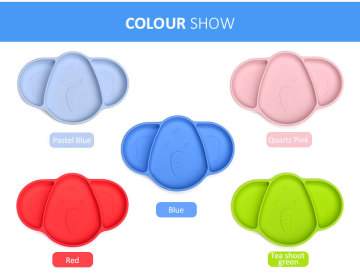 Children Elephant Shape Plate Silicone Dish