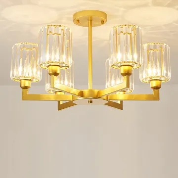 golden chandeliers lighting fixtures rattan pendant light