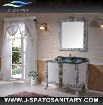Classical Solid Wood Bathroom Vanity with Feet (JS-E101)