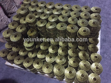 Hot dip galvanized screw coil nail suitable for soft and hard wood pallet