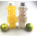 Bear shaped juice milk tea PET plastic bottle