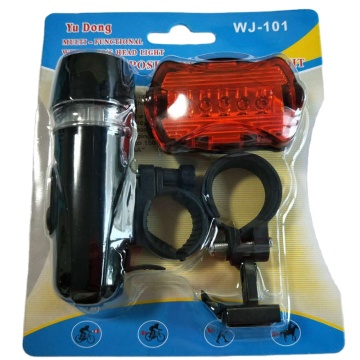 Waterproof Bicycle Light Set: Multi-Functional LED Lights with Rear Safety and Battery Power