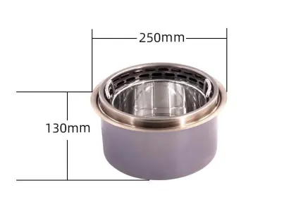 Commercial smokeless one-person fire boiler