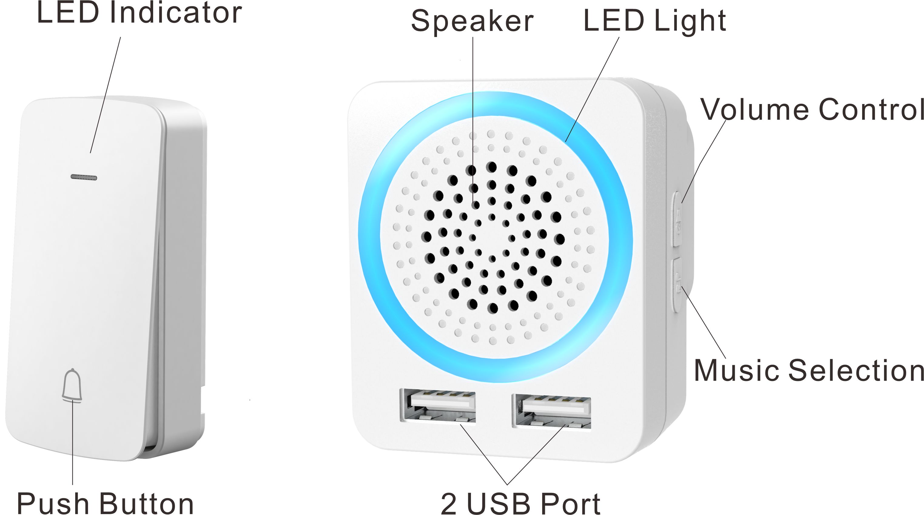 FE2-UB03,usb wireless doorbell