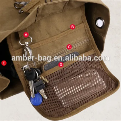 Canvas Shoulder Bag / Outdoor Products Canvas Roll Bag/The large capacity backpack bag/Men's backpack