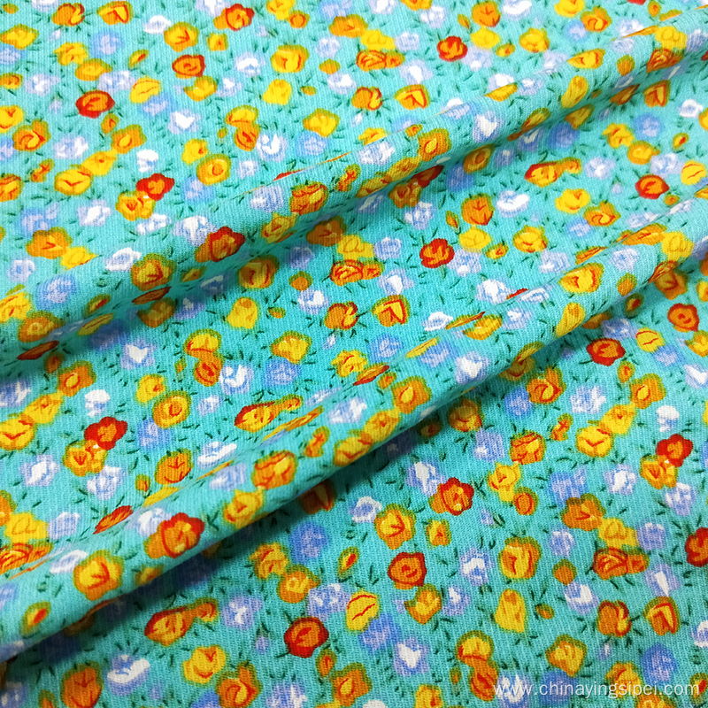 Factory Ready Goods Small Floral Cute Designs Cotton Printed Twill Fabric