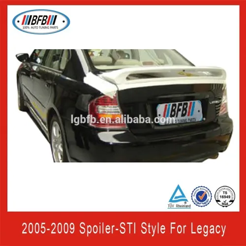Auto Rear Wing Trunk Spoiler For Subaru Legacy 20052009, High Quality Auto Rear Wing Trunk