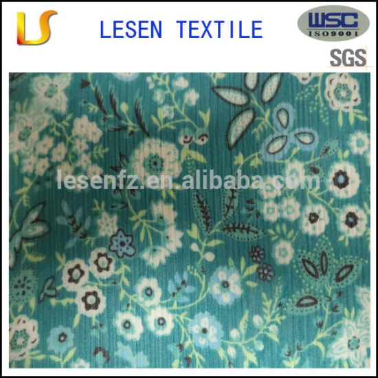 Lesen textile 2015 sale cationic chiffon fabric for dress