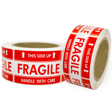 Custom Preprint Fragile Warning Handling Sticker Labels Roll