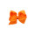 dekorativ tvättbar satin orange band båge