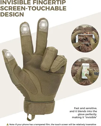 Custom Climbing Hunting Outdoor Hard Knuckle Tactical Gloves